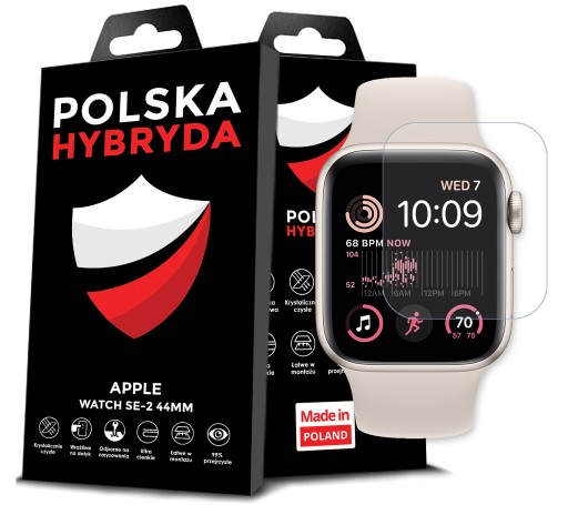 SZKŁO HYBRYDOWE SZKIEŁKO OCHRONNE NA SMARTWATCH DO APPLE WATCH SE-2 44MM