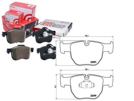 KLOCKI HAMULCOWE RANGE ROVER 02- BREMBO