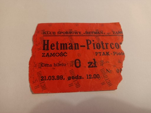 HETMAN ZAMOŚĆ - PIOTRCOVIA PIOTRKÓW T 21-03-99 (2)