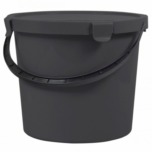 Plast Team Wiadro 10l Berry Z Pokrywą Szare 6079..