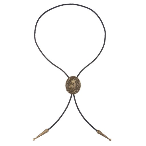 Krawat Bolo z motywem Western Cowboy Brown Wo