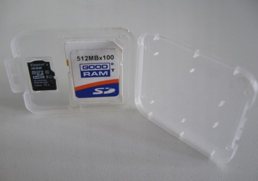 Pudełko do kart pamięci SD SDHC SDXC MM zestaw 10 sztuk