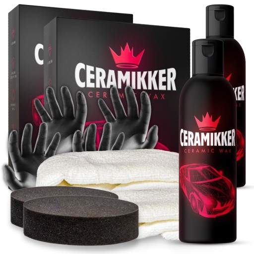Ceramikker Duży Zestaw Ochrona Lakieru Karoserii do auta 2x wosk + GRATIS