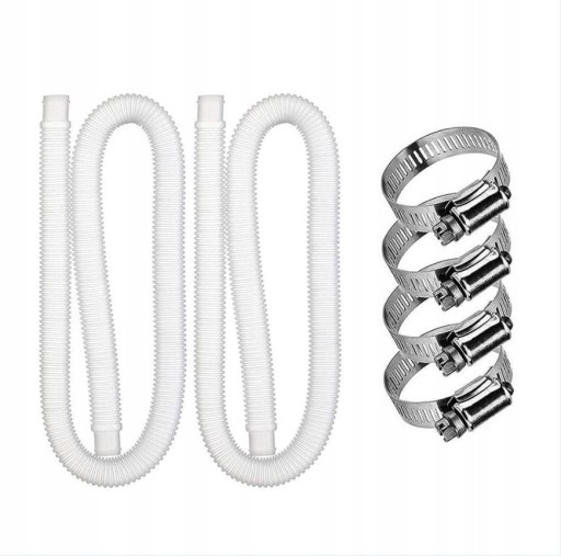 2xWĄŻ DO BASENU I POMPY BASENOWEJ MOCNY 1,5m32mm