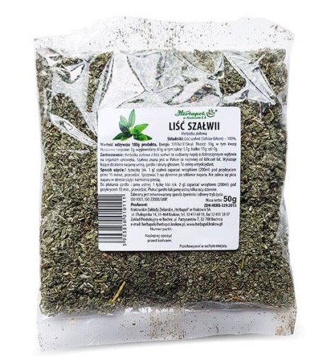 LIŚĆ SZAŁWII HERBATKA ZIOŁOWA 50g