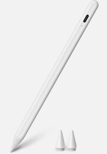 Rysik cienki biały ACTIVE CAPACITIVE STYLUS 1.5MM - 2 końcówki kabel USB