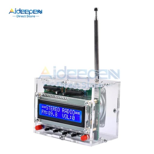 DIY Radio zestaw elektroniczny RDA5807 cyfrowy odbiornik radiowy FM