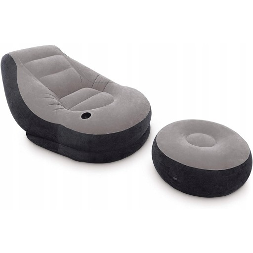 W2492 INTEX 68564 FOTEL DMUCHANY FLOKOWANY