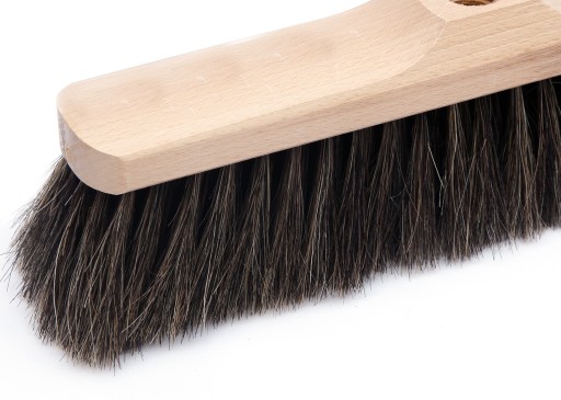 Miotła Szczotka do zamiatania naturalny włos 35 cm