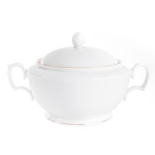 Waza do zupy porcelanowa MariaPaula Złota Linia 2700 ml