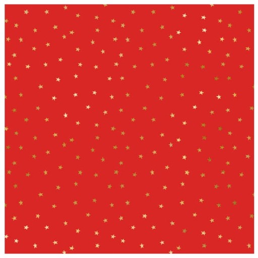 PAPIER DO PAKOWANIA PREZENTÓW ŚWIĄTECZNY CZERWONY GWIAZDKI 70x200cm 1 rolka
