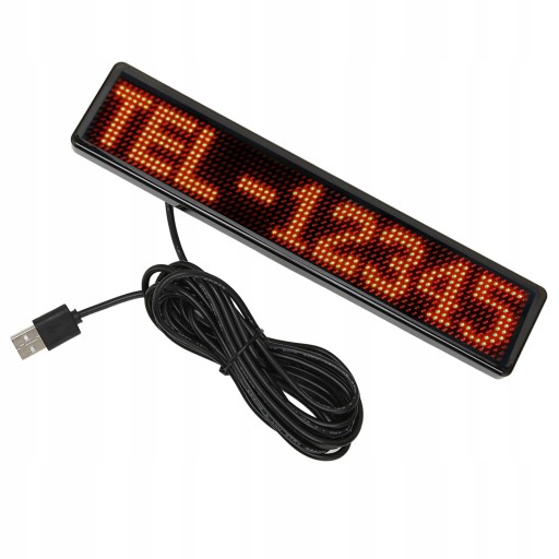 Panel matrycowy LED 12x72 punktów Kontrola