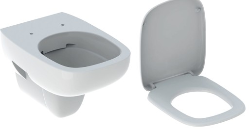 Geberit FANTASIA toaleta wisząca WC Rimfree 51 cm z deską wolnoopadającą