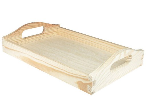 TACA drewniana TACKA kelnerska prosta 30x50