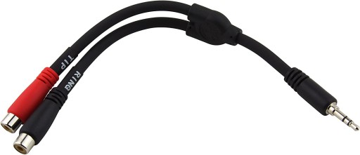 Przejściówka - Pig Hog PY-S352R Jack 3,5 mm / RCA