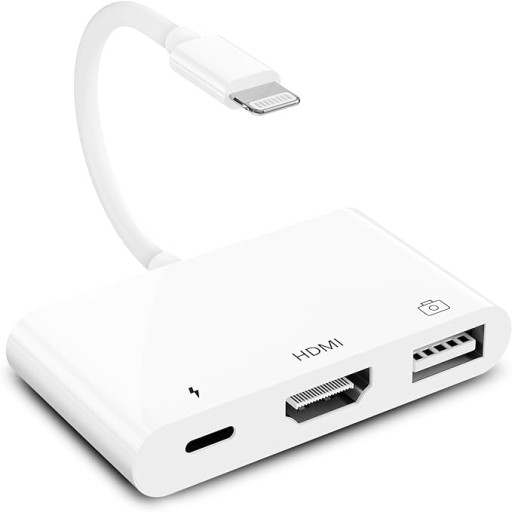 3w1 ADAPTER PRZEJCIÓWKA Lighting HDMI USB OTG