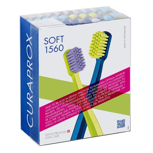 CURAPROX SOFT CS1560 BOX ZESTAW GABINETOWY MIĘKKICH SZCZOTECZEK 36szt.