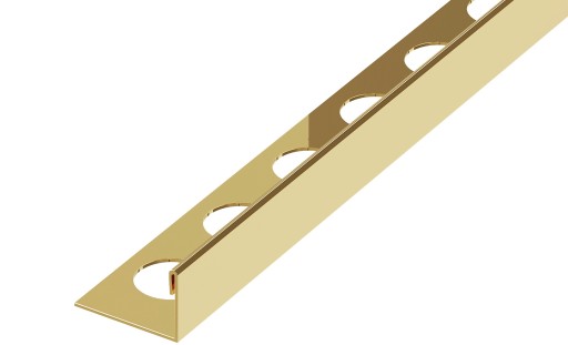 LISTWA NAROŻNA DEKORACYJNA L ZŁOTA 12,5mm x 2700mm