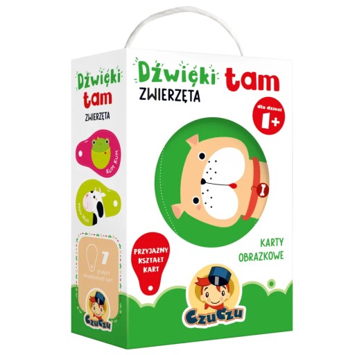 Dźwięki tam Zwierzęta. Karty obrazkowe 1+ Czuczu