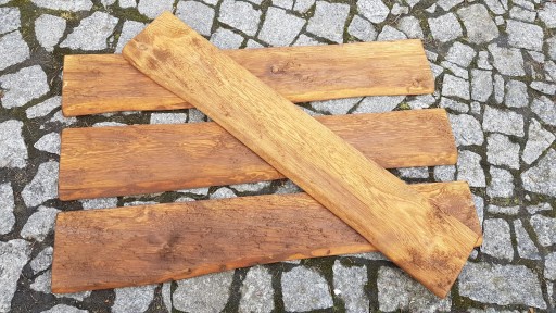 Zestaw półek z litego drewna, rustykalne, retro