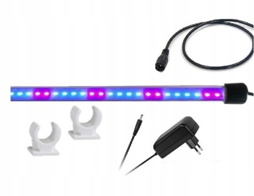 OSWIETLENIE LED 50 CM WZROST ROSLIN GROW 4/2 BLUE