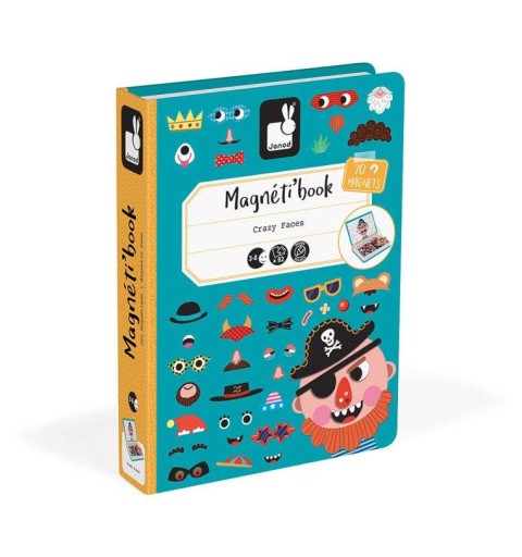 Janod Układanka MAGNETYCZNA BUZIE MAGNETIBOOK 3+