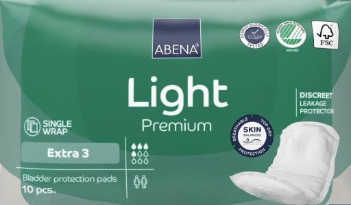 WKŁADKI urolog. PREMIUM LIGHT EXTRA 3 10szt.