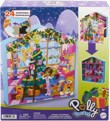 LALKA POLLY POCKET DOMEK KALENDARZ ADWENTOWY 24 niespodzianki