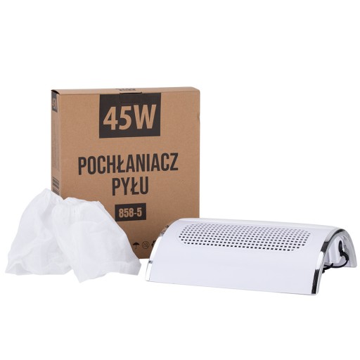 Pochłaniacz do pyłu manicure 3 wiatraki + worek 45W