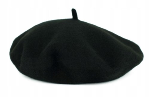 Beret Damski Klasyczny Francuski Wełniany Zimowy Jesienny Wiosenny Antenka