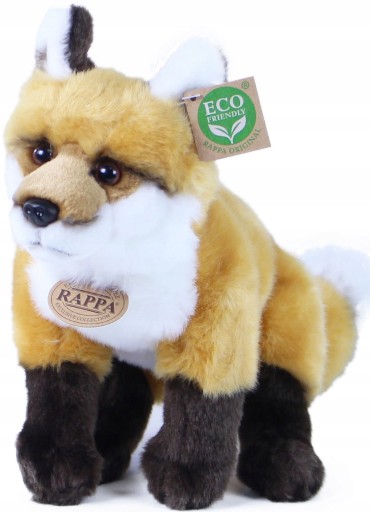 MASKOTKA LIS SIEDZĄCY REALISTYCZNY LISEK FOX PLUSH