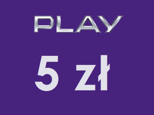 DOŁADOWANIE PLAY 5 ZŁ 24/7 AUTOMAT WYSYŁA SMS I E-MAIL Z KODEM