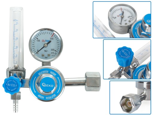 Reduktor CO2/ARGON z rotametrem