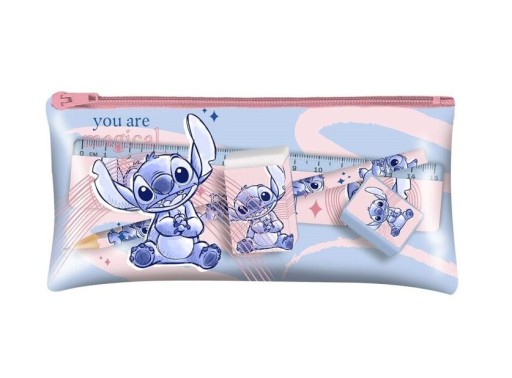 Piórnik z wyposażeniem saszetka Lilo i Stitch przybory szkolne Disney
