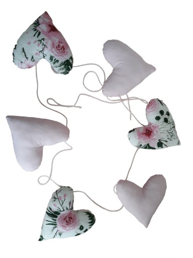 Girlanda serca dekoracja 3D hand made