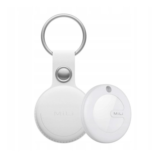 Lokalizator GPS Bluetooth MiTag + Białe Etui Pasujące do AirTag
