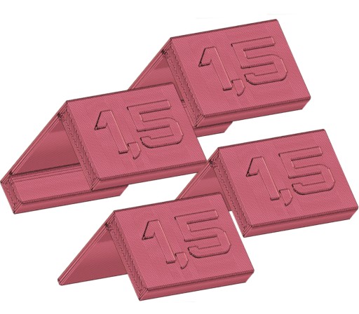 4x Dystanse do regulacji frontów 1,5mm 4szt RÓŻOWY