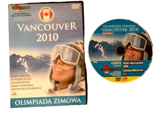 KOMPUTER ŚWIAT VANCOUVER 2010 OLIMPIADA ZIMOWA DVD