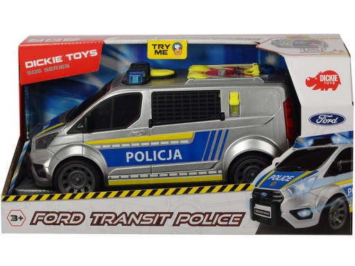 Samochód DICKIE TOYS SOS Ford Transit Policja