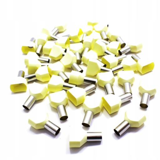 TULEJKA KABLOWA IZOLOWANA PODWÓJNA 2x10 mm 100szt