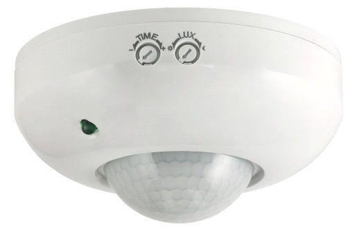Czujnik Ruchu PIR Na Podczerwień Czujka LED 360° Max 300W Regulowany