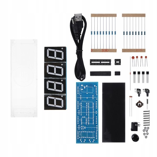 4-cyfrowy zestaw DIY cyfrowy zegar LED