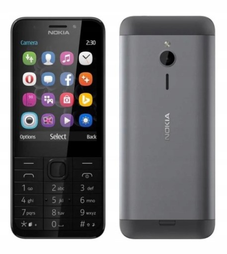 Telefon komórkowy Nokia 230 16 MB / 16 MB 2G szary