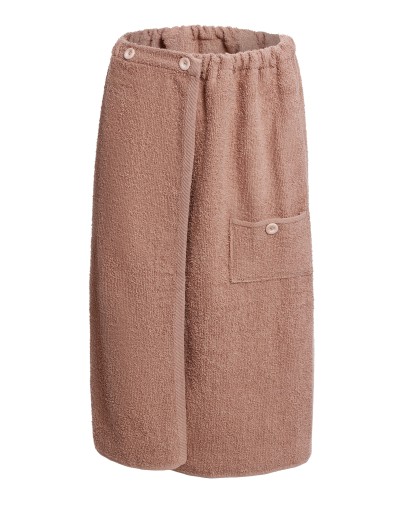 SAUNA PAREO KILT BEŻ GUZIK 100% BAWEŁNA GR 500 UNIWERSALNY 75/150CM L/XL