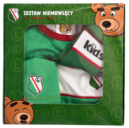 Komplet niemowlęcy Dzień Dziecka pępkowe Legia roz. 86