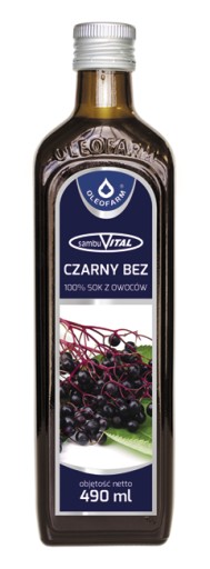 Sok z owoców czarnego bzu Oleofarm 490 ml 31.10.2024r.