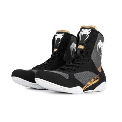 Buty bokserskie Venum Elite Boxing black/white/gold 42.5 (9.5 US)