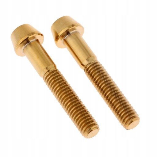 2x screw M6 gold fairing M6x40mm