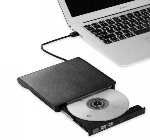 ZEWNĘTRZNY NAPĘD ODTWARZACZ PŁYT DVD-ROM CD USB 2.0 PRZENOŚNY