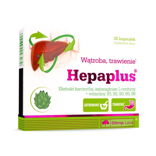 OLIMP HEPA PLUS 30kaps ZDROWA WĄTROBA TRAWIENIE